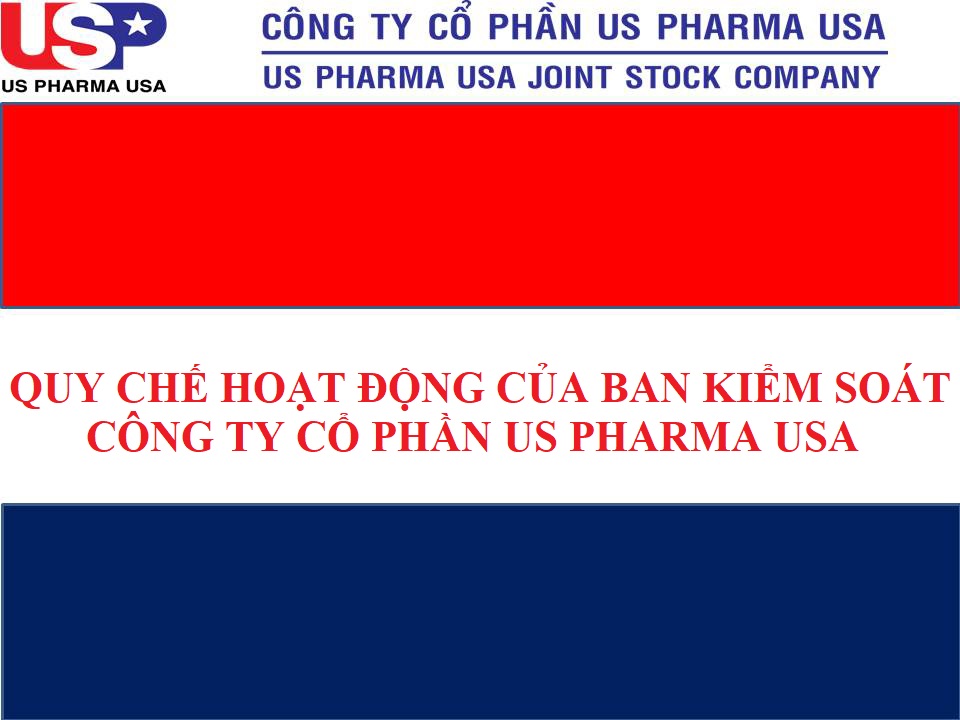 QUY CHẾ HOẠT ĐỘNG CỦA BAN KIẾM SOÁT